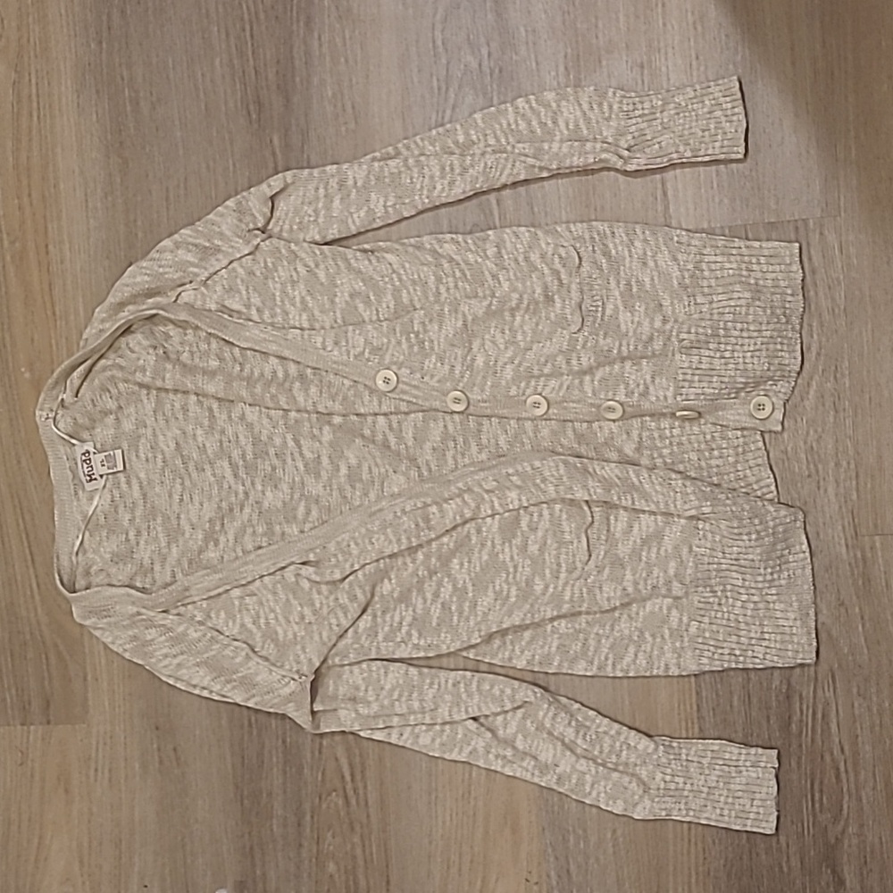 Mudd Women's Tan Cardigan Sweater